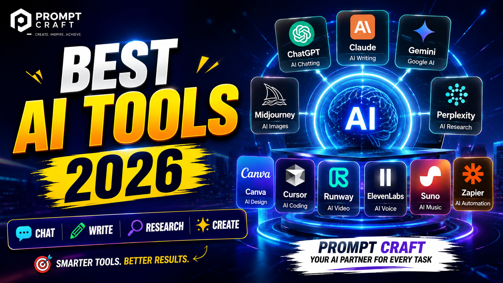 Best Free AI Tools 2026: The Tools + Prompts That Actually Work