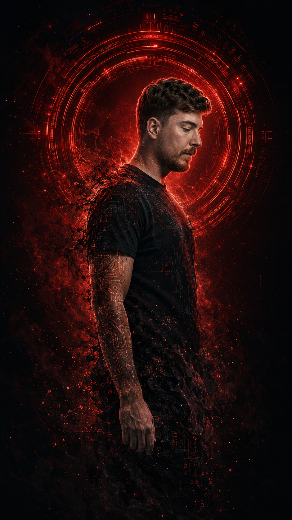 Result of: Dark Futuristic Portrait: Cyberpunk Sci-Fi Digital Art