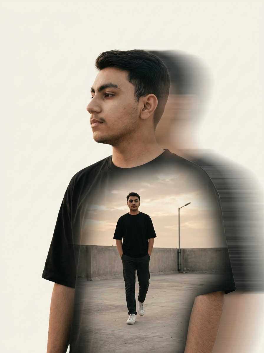 Example result for: Minimalist Motion Blur Double Exposure