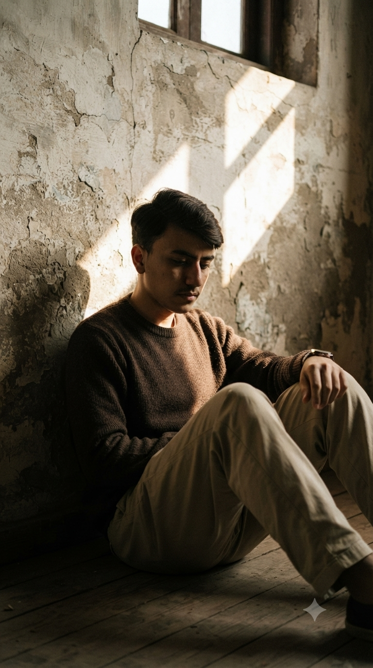 Example result for: Solitude in Gold: A Contemplative Portrait