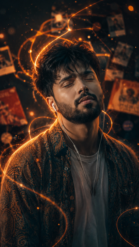 Result of: Cinematic Neon Man Portrait | Urban Fantasy Digital Art