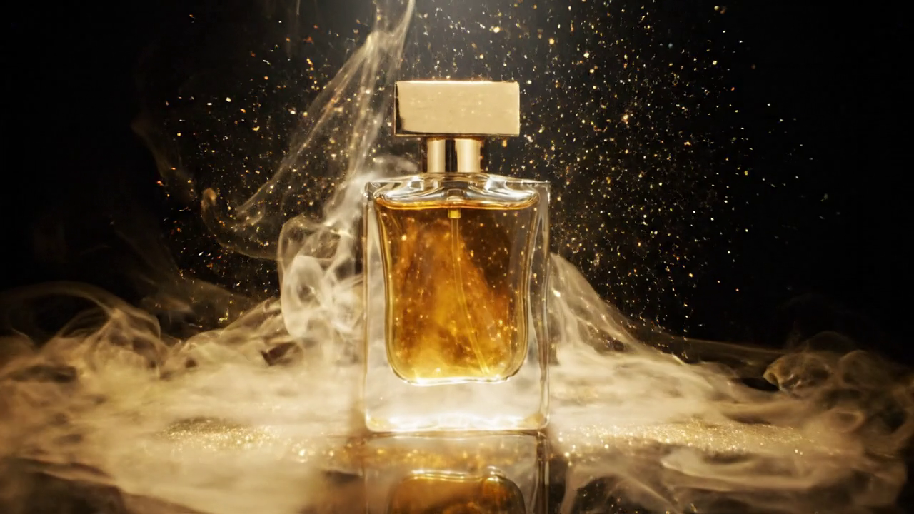 Luxury Perfume Reveal AI Video Prompt by Prompt Craft example