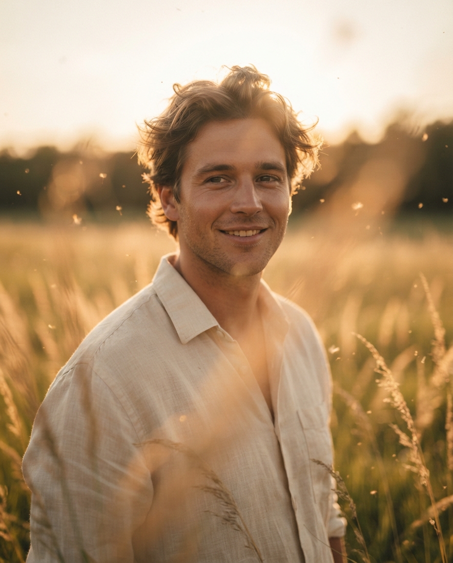 Example result for the Golden Hour Outdoor Creative Portrait AI Prompts for Creative Portrait AI prompt