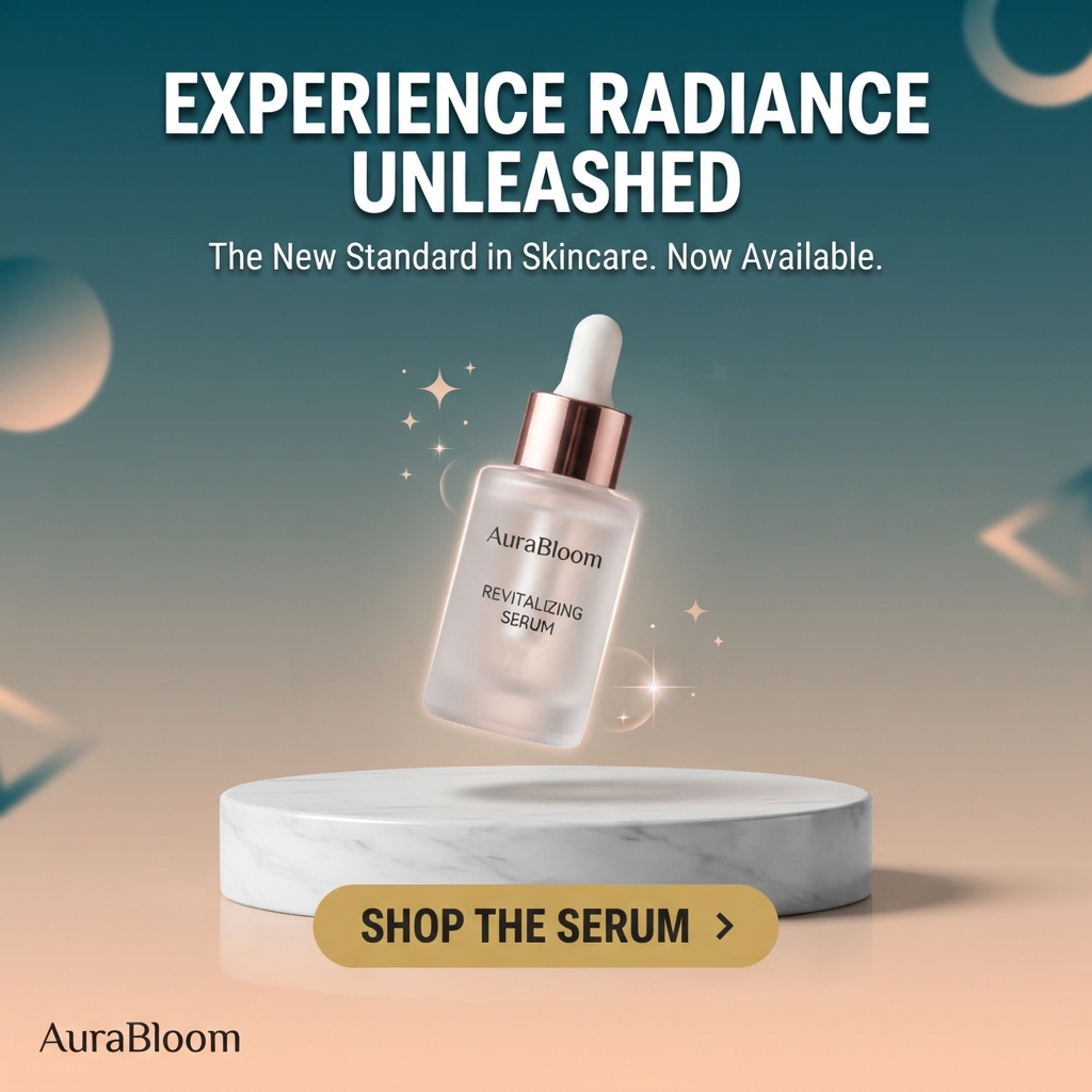 AI-generated example result for the marketing prompt: Product Launch Instagram Ad Design AI Prompts for Marketing